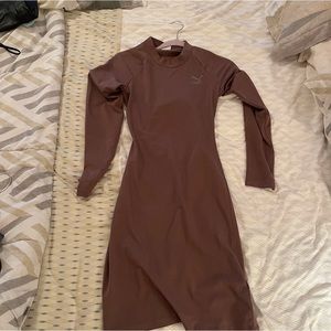 Puma Bodycon Open Back Midi Dress Size Small